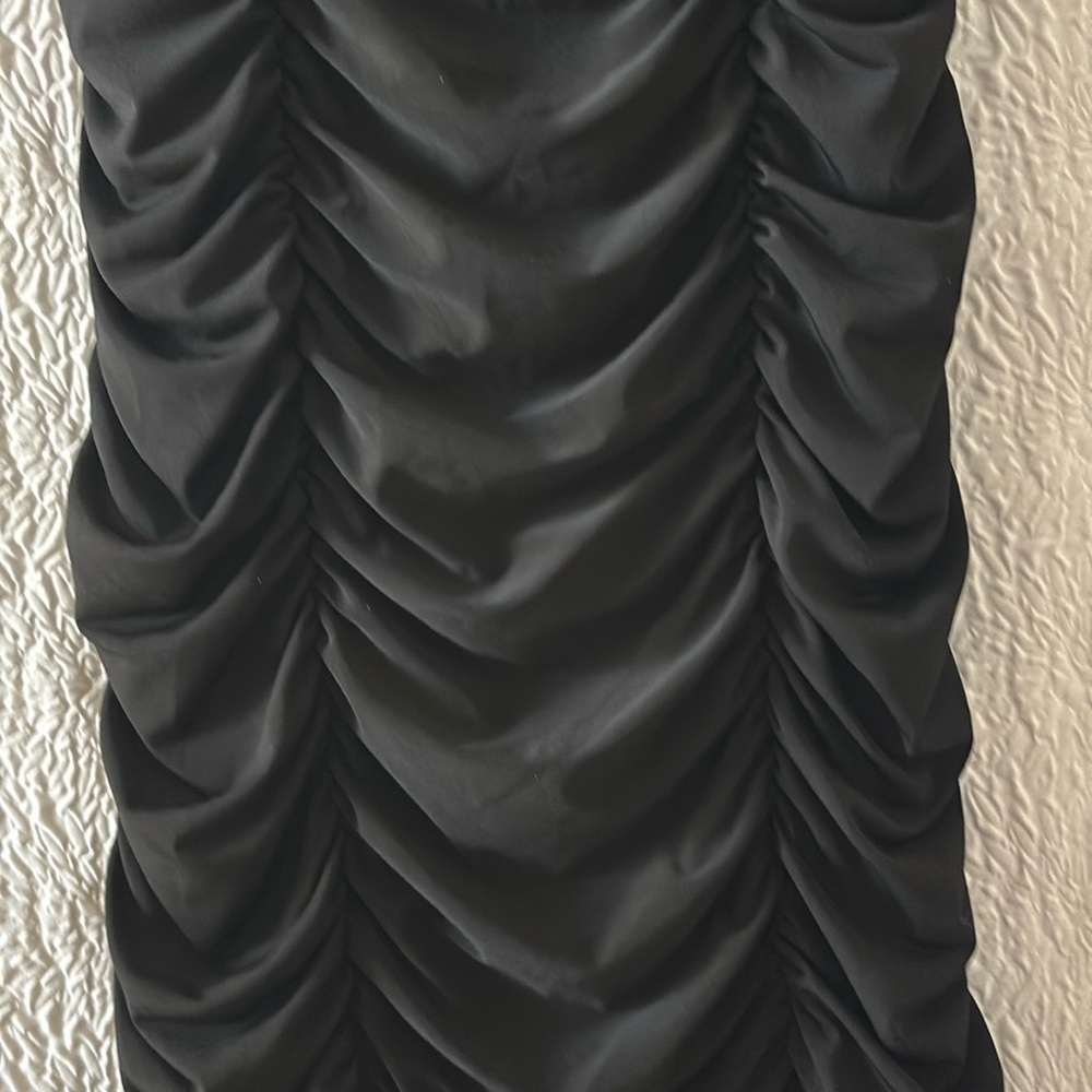 Ruby Rox Ruched Bodycon Rhinestone Spaghetti Strap Mini Dress - Picture 3 of 9